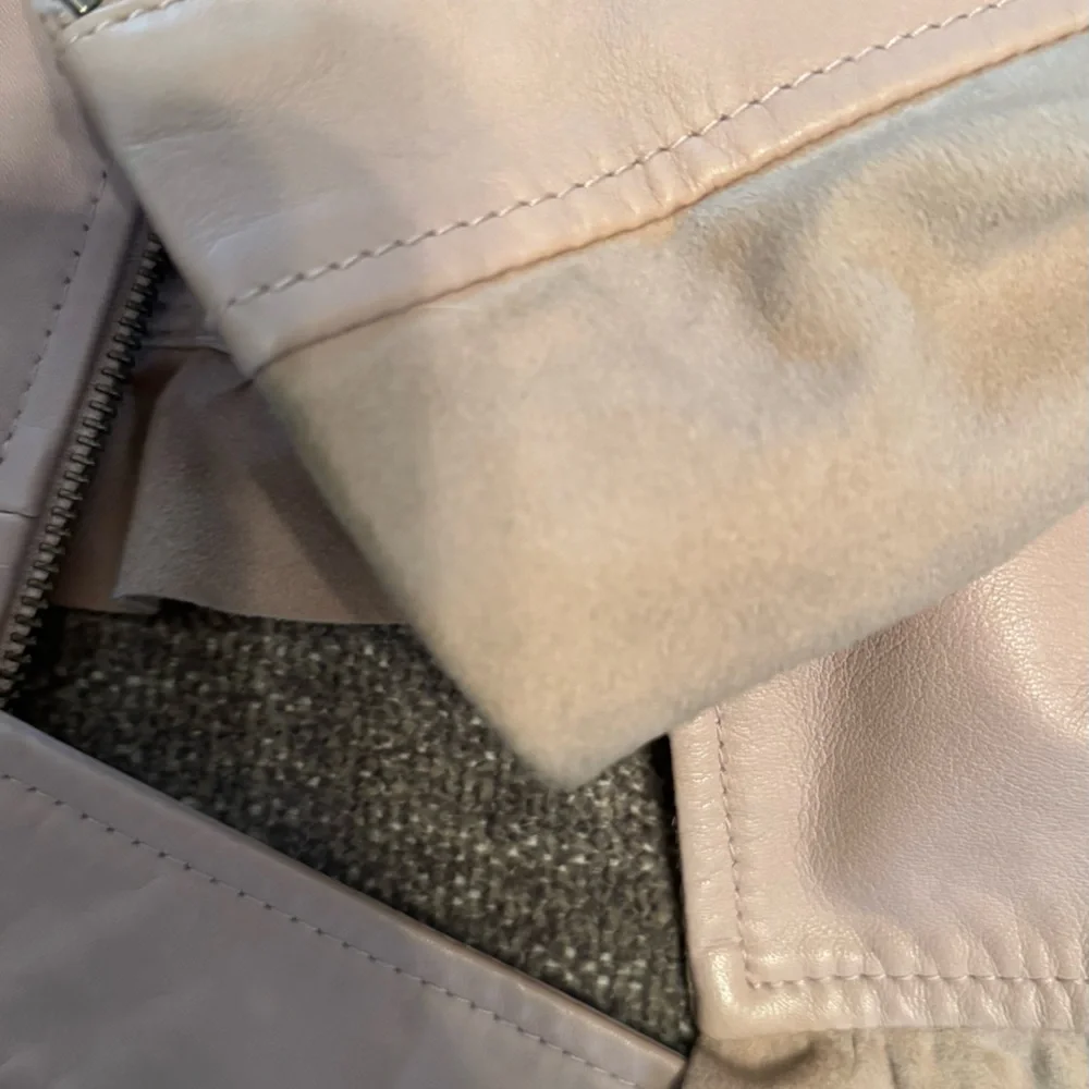 Anthropologie Elevenses Pink/Blush Leather & Suede Jacket (read details!) - Picture 4 of 9